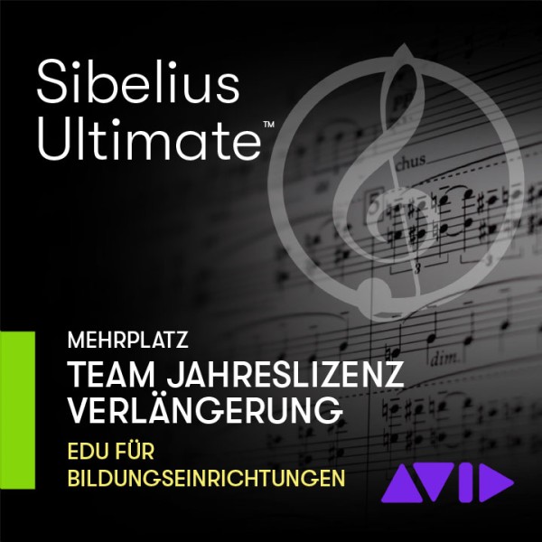 Sibelius Ultimate TEAM EDU-Jahreslizenz - 1-Jahr - RENEWAL