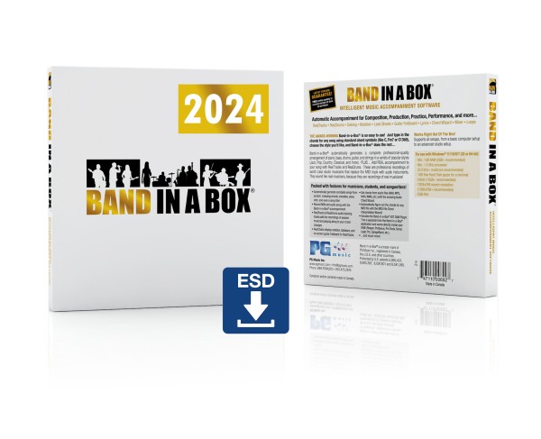 Band-in-a-Box 2024 MegaPAK PC Upgr./Crossgrade - Download
