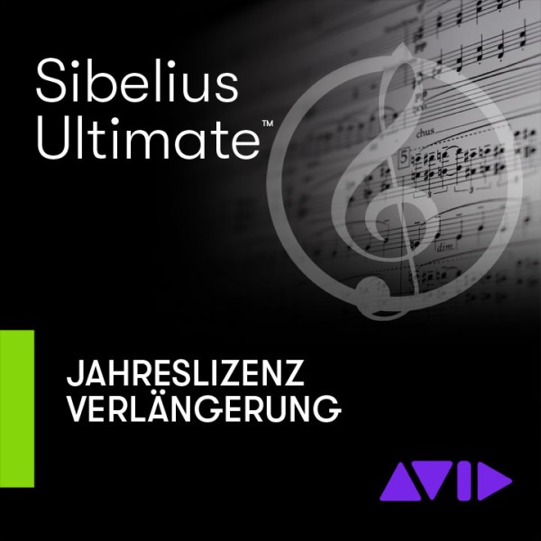Sibelius Ultimate Jahreslizenz UpgradePlan VERLÄNGERUNG (1 Jahr) - Download