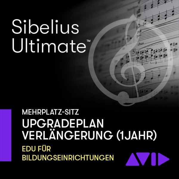 Sibelius Ultimate Dauerlizenz - Mehrplatz UpgradePlan VERLÄNGERUNG (1 Jahr) - SITZ